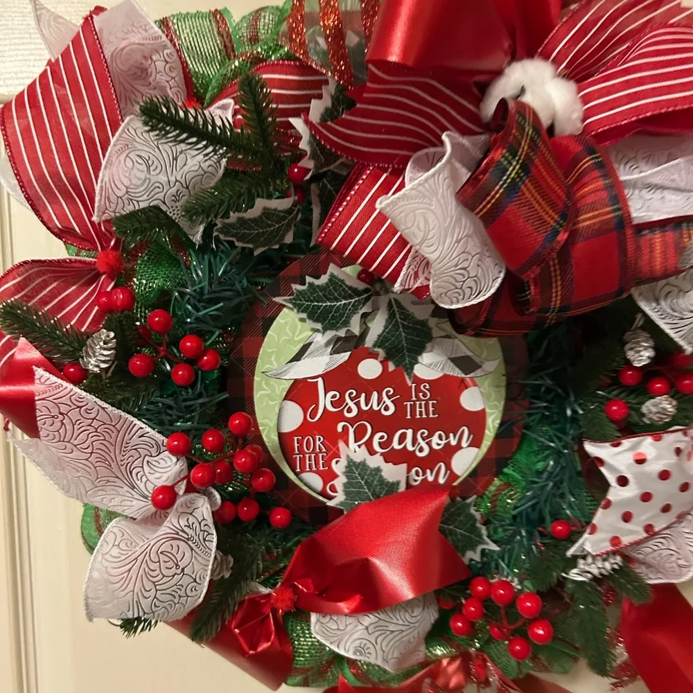 Jesus is the reason for the season wreath